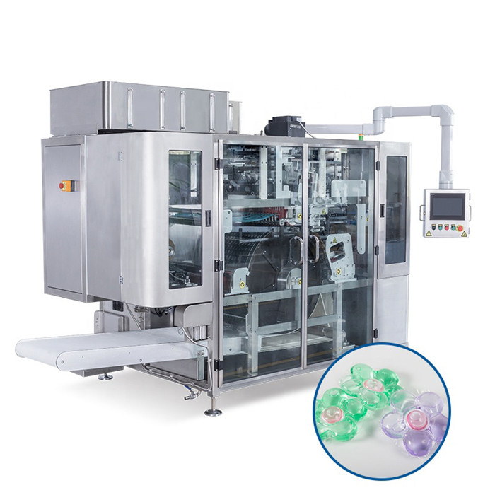 Máquina de llenado de cápsulas de lavandería de película soluble en agua Máquina de embalaje de cápsulas de detergente
